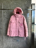Canada Goose Dusty Pink Hooded Four-Pocket Puffer Jacket