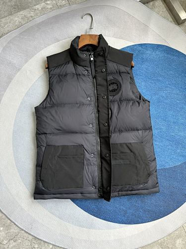 Canada Goose Black Tonal Logo Quilted Puffer Vest