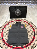 Canada Goose Charcoal Gray Classic Logo Quilted Puffer Vest