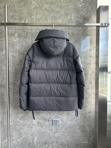 Canada Goose Charcoal Gray Hooded Four-Pocket Puffer Jacket