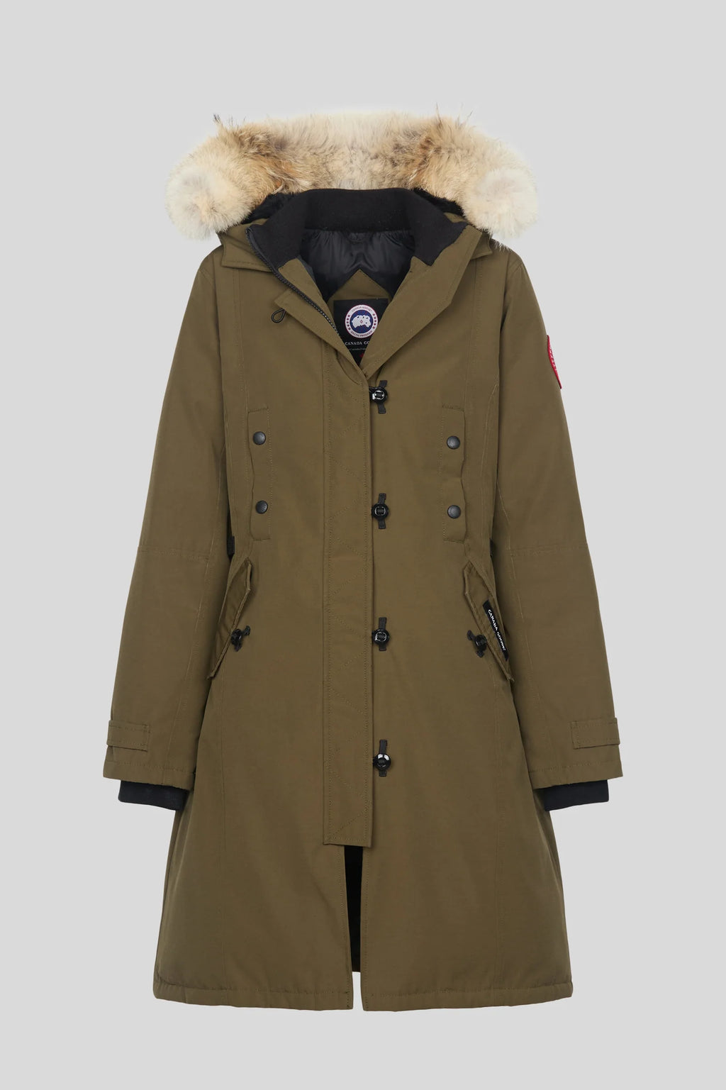 Canada Goose Olive Green Longline Hooded Parka