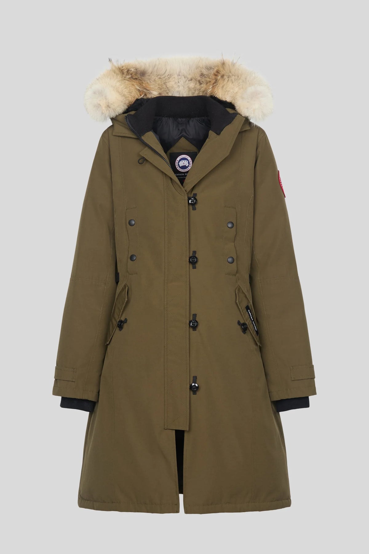 Canada Goose Olive Green Longline Hooded Parka